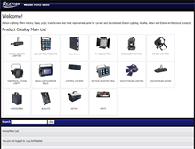 Tablet Screenshot of mobileparts.elationlighting.com